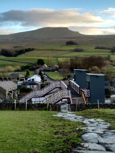 New footbridge at Horton-in-Ribblesdale station